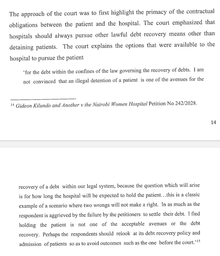 CEHURD v Jaro Hospital

Private hospitals should always look out for lawful debt recovery means other than detaining patients or cadavers.
