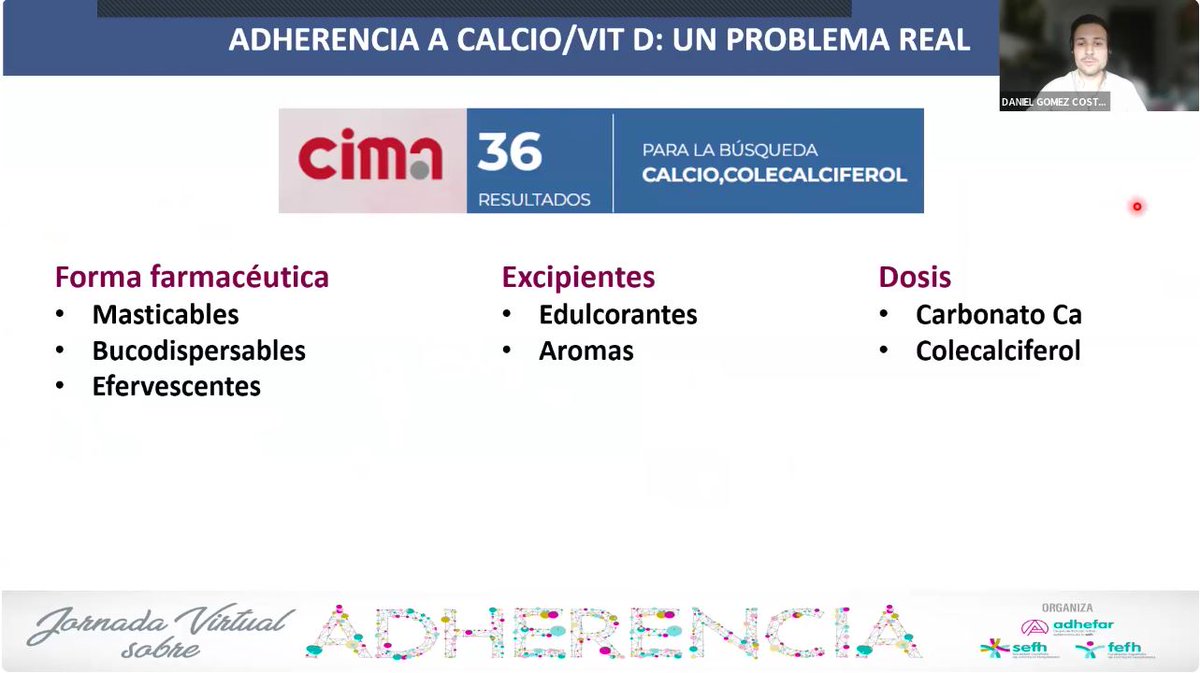 Nuestra enhorabuena a <a href="/Danigomezcostas/">Dani Gómez Costas</a> y resto del equipo del servicio de farmacia del HGU Gregorio Marañón por la iniciativa "Adherencia a calcio/vitamina D: análisis del problema, factores de riesgo e implantación de un plan de acción colaborativo" que ha sido galardonada con