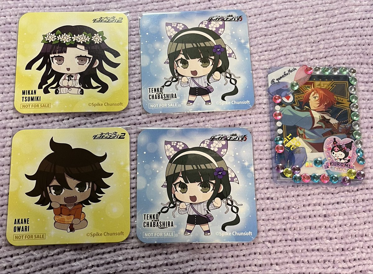 gameforMush's tweet photo. ダンガンロンパ good spoon 交換
譲画像1〜4
☆→罪木、真宮寺、入間、澪田
無印→茶柱、終里、ウサミ、ソニア、花村、十神、ペコ、九頭竜、星、夢野、白銀

求
全種
☆天海☆王馬☆舞園>☆七海、夜長、朝日奈、西園寺、小泉>大神
ホロには複数提供可能
梅田手渡しor郵送
検索より気軽にお声がけ下さい https://t.co/k3DlKBqwqn