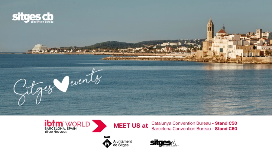 SitgesCb's tweet image. Sitges is heading to #IBTMWorld!
Meet the Sitges Convention Bureau &amp;amp; our partners at
👉 C50 – Catalunya Convention Bureau
👉 C60 – Barcelona Convention Bureau

Let’s talk about your next event in Sitges — because Sitges Loves Events 💜

#SitgesLovesEvents #SitgesAnytime
