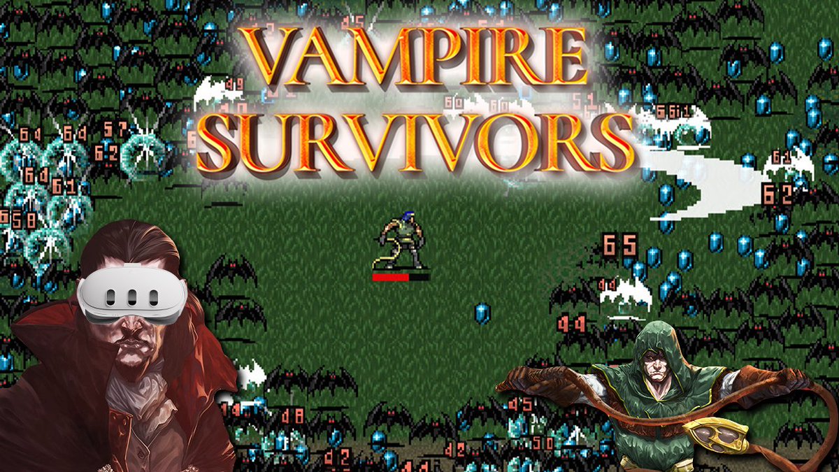 WelshgamerVr's tweet image. 2D old skool Pixelated game in VR and its awesome. 

Wasnt expecting much from this as never heard of it before but its so much fun and makes you keep coming back for more. 

@poncle_vampire 

➡️youtu.be/tUK8QN5z8Ys

#vr #quest3 #questcreatorpartner #VampireSurvivors