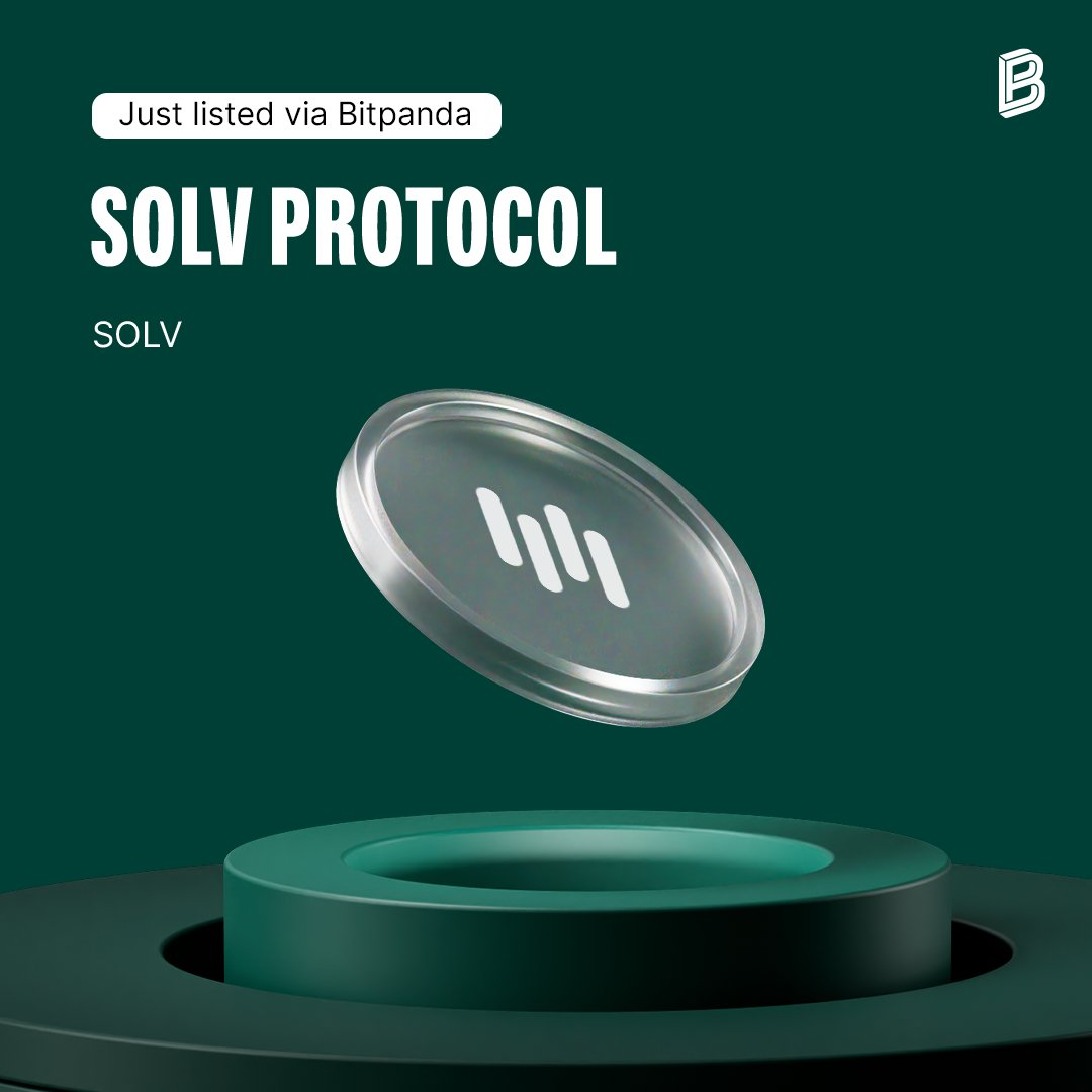 Bitpanda_global's tweet image. It’s live! $SOLV, the native utility token of @SolvProtocol is live via Bitpanda Spotlight!

Learn more: bitpanda.com/en/prices/solv…

Did you stake $VSN and subscribed to $SOLV during the countdown? Then you’ll find your giveaway tokens in your wallet soon.

Don’t miss out on…
