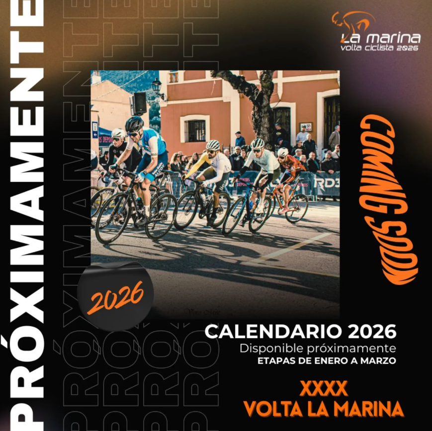La XL Volta La Marina 2026 ya calienta motores 🚴💨. 
De enero a marzo se vivirán etapas llenas de emoción 🌄. 

Comentad qué municipios deben repetir y descubrid las sorpresas de esta edición 🔥.

¡La aventura comienza! 🎉 

#VoltaLaMarina #Ciclismo #XLVolta2026 #AdivinaLaEtapa