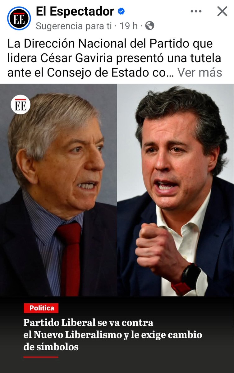 Es imposible guardar silencio ante lo que hoy vemos.
Con todo respeto por el Partido Liberal Colombiano —un partido donde tengo grandes amigos, personas honorables y trabajadoras— debo decirlo con claridad: lo que está ocurriendo es un descaro, una falta de grandeza histórica.