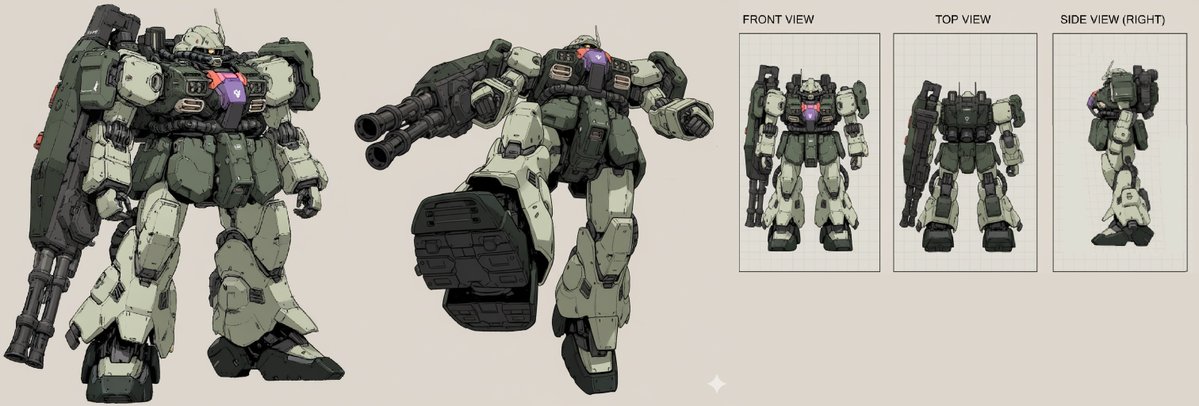 WasabiVaio's tweet image. ２D画像から３D画像へ
 
・SDXLでメカを生成
・meshy.aiで３D化

・nanobananaで三面図も生成
#AIart #AICG #mecha