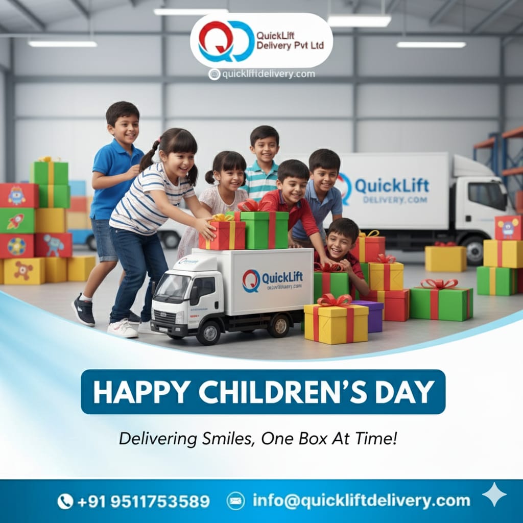 QuickliftD's tweet image. On Children’s Day, QuickLift celebrates the little dreams that will shape tomorrow’s big journeys. 🚚✨

#QuickLift #HappyChildrensDay #FutureBuilders #LittleDreamsBigFuture #IndiaKids #CelebrateChildhood #BrightTomorrow #InspireYoungMinds