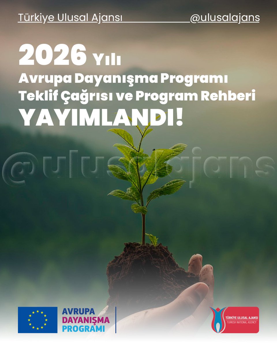 Avrupa Dayanışma Programı 2026 Teklif Çağrısı ve Program Rehberi Yayımlandı!

2026, Avrupa Dayanışma Programı’nın (#EuropeanSolidarityCorps) 10. yılına ve AB gönüllülüğünün 30. yılına işaret ediyor. 👏

Avrupa Dayanışma Programı 175 milyon avroya yükseltilmiş bütçesiyle gençlerin