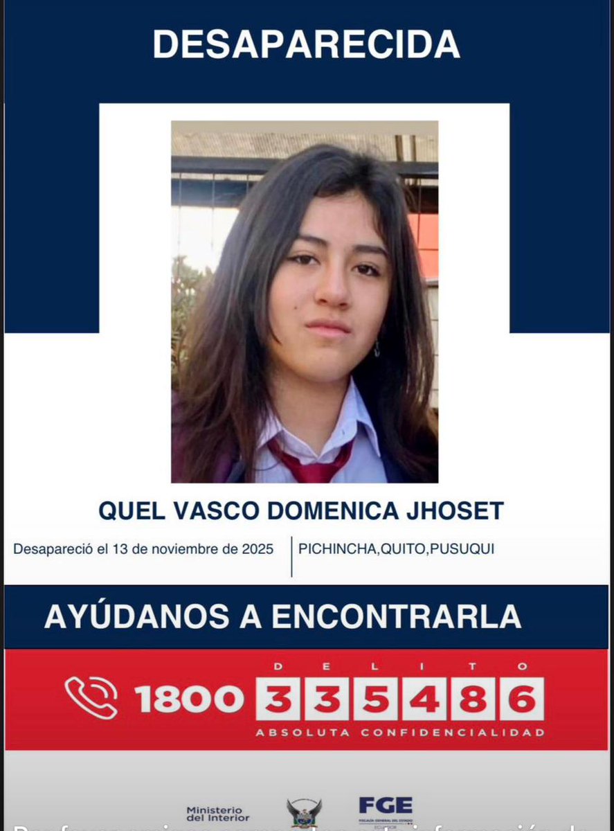 fabriciovelav's tweet photo. Máxima difusión, por favor.
@PoliciaEcuador @MinInteriorEc @AsfadecEc https://t.co/6Xbd4BT2Ys