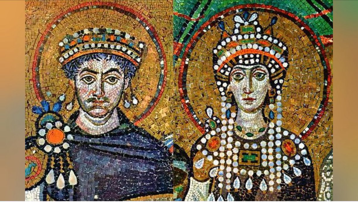 Holy and Pius Emperor Justinian and his wife Theodora, pray for us!
