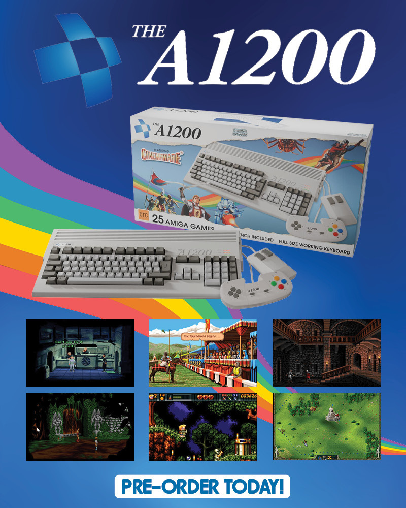 Gamrok's tweet image. The A1200 is finally available for pre-order in all countries!  🥳

➡️ retrogames.biz/products/thea1…

#TheA1200 #Amiga #Amiga500 #Amiga1200 #RetroGaming