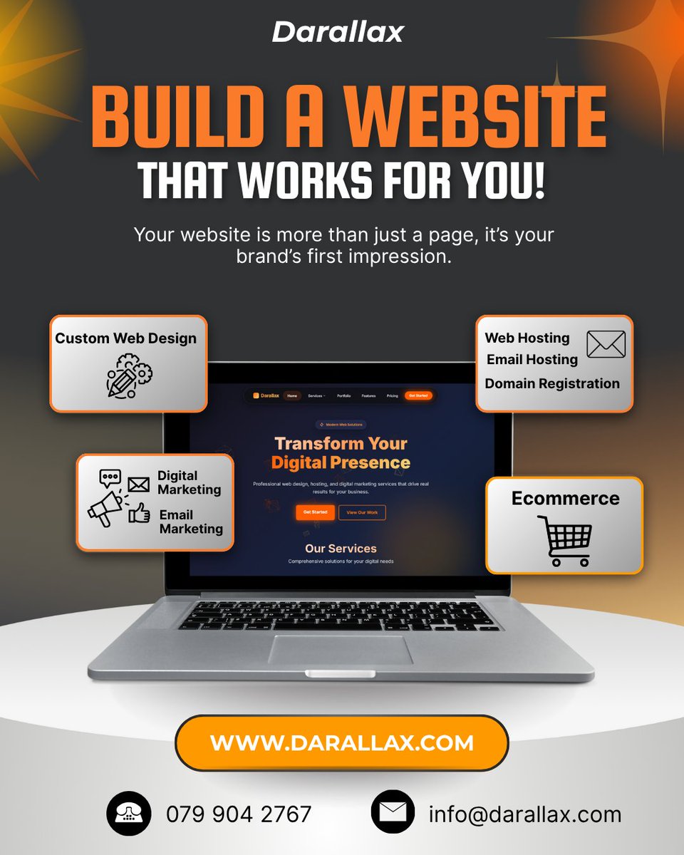 Hi everyone,  I’ve recently co-founded a new company, Darallax! ( darallax.com )  

We’re offering web design, web hosting, email hosting, domain registration, e-commerce builds/management and digital marketing. 

If anyone is interested, please reach out!