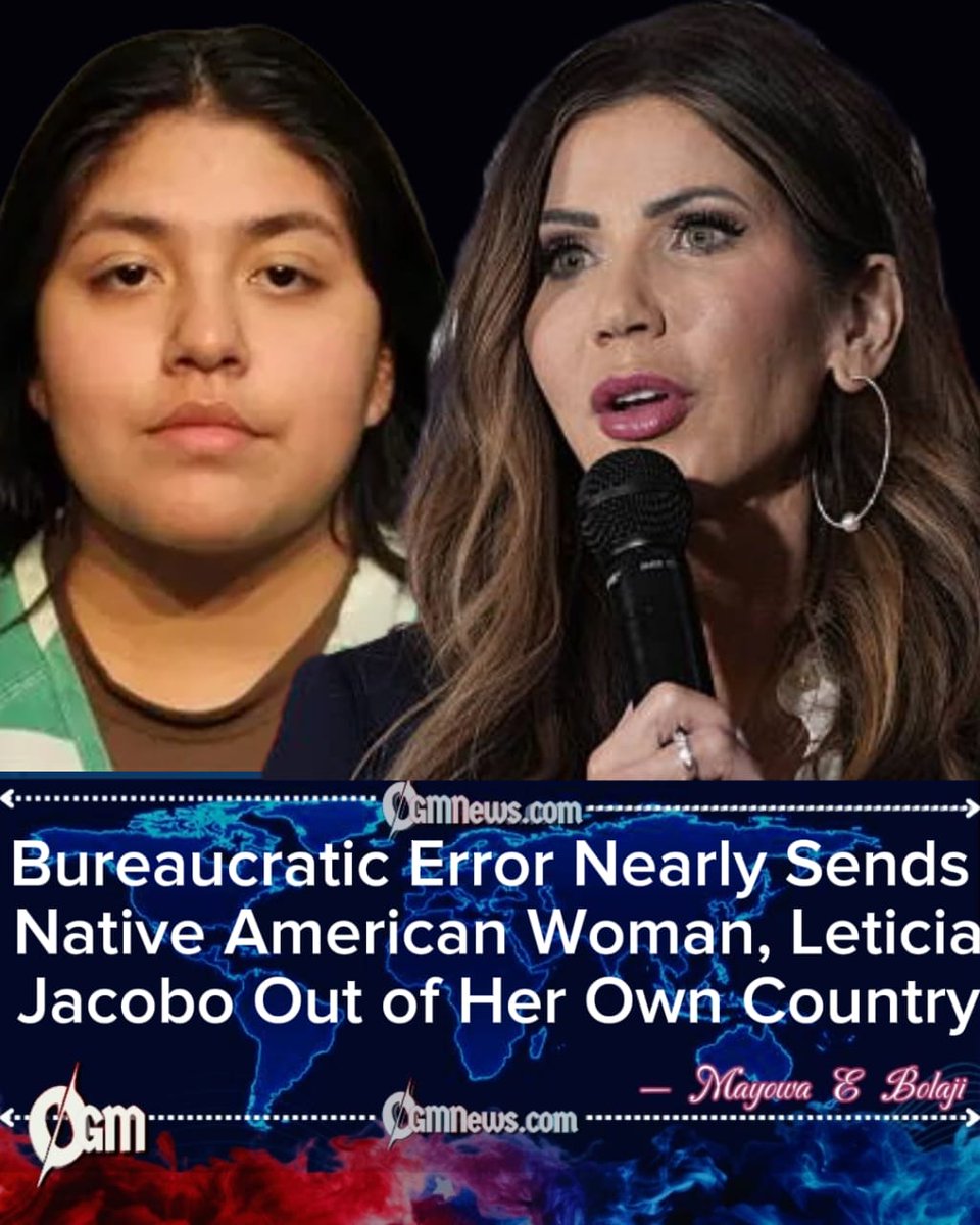 OGM_News's tweet image. Leticia Jacobo, a Native American born in Arizona, was nearly deported by ICE due to a “clerical error.” #ICEFail #IndigenousRights #JusticeForLeticia

Mayowa Bolaji for OGM News 👇🏾

ogmnews.com/leticia-jacobo…