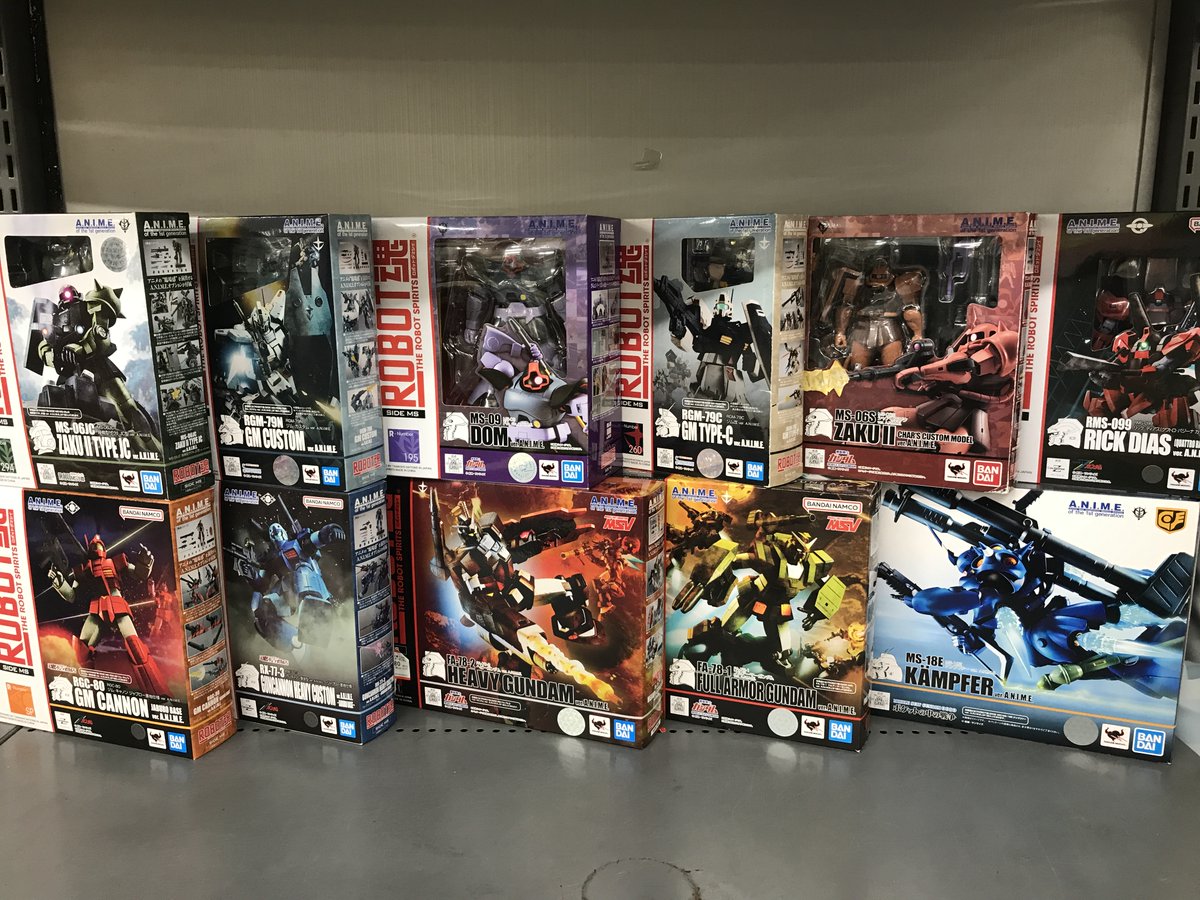 otasou_handa's tweet image. ＃ROBOT魂 シリーズ
大量買取いたしました‼️
宇宙世紀マシマシラインナップ🌌🤖
こうして並べるとパッケージ見応えあります😼

ロボ魂は新作・旧作問わず買取大歓迎👌
箱無しでも買取できますので、
コレクション整理の際は
ぜひ当店をご利用ください‼️