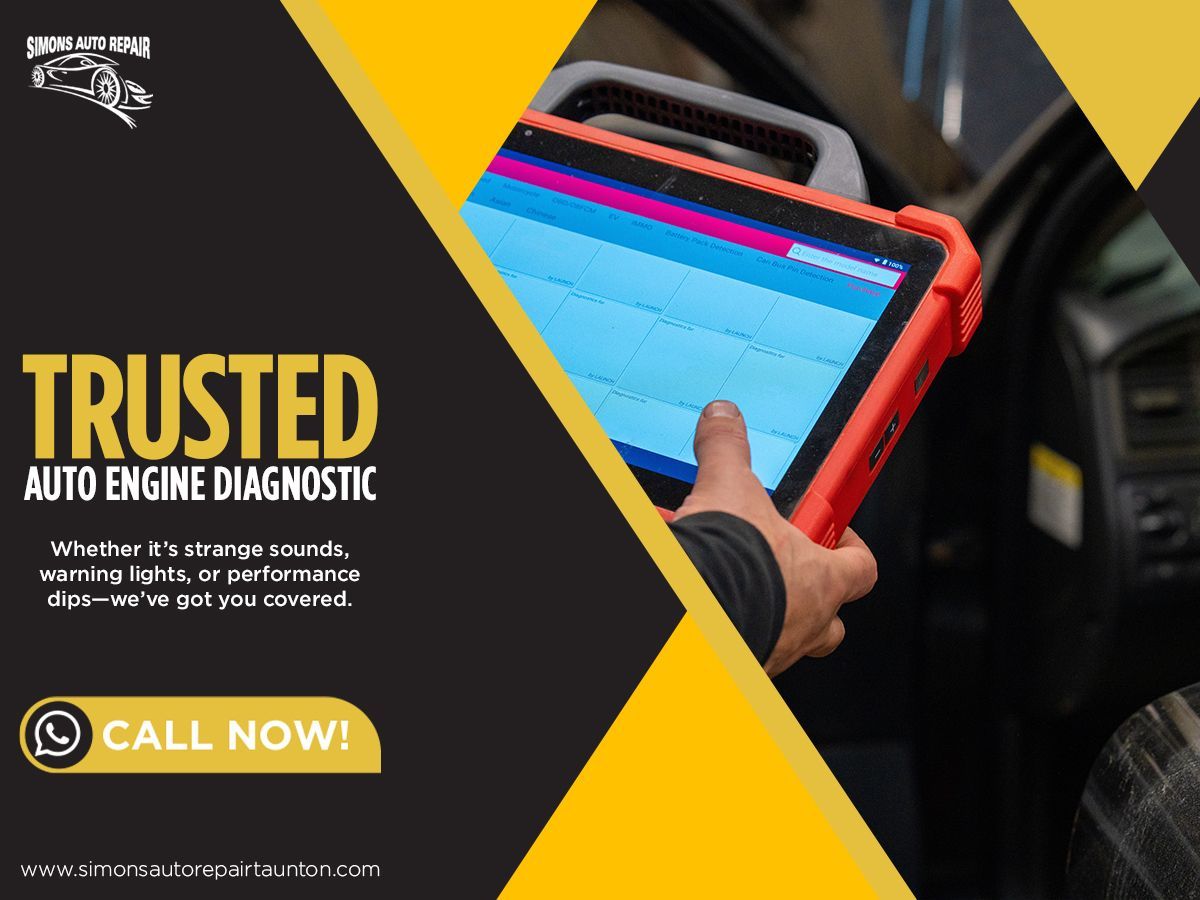 simonautorepair's tweet image. Got a check‑engine light or odd sound? It might be time for an auto engine diagnostic. We listen, diagnose, and guide you through the fix. Because your car deserves care—you do too. 🔧🚗

🌐 simonsautorepairtaunton.com/services/engin…

#autoenginediagnostic #autoelectricalrepair #SimonsAutoRepair