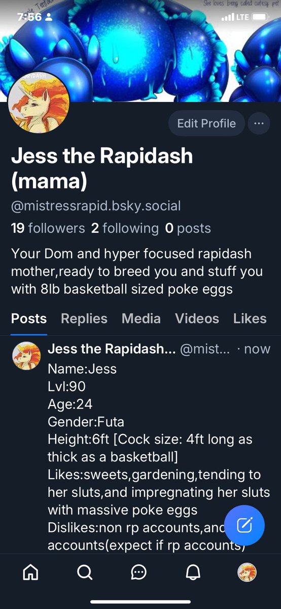 Remember mommy has a bluesky account! So if you choose to leave X you can still rp with mommy if you want to~