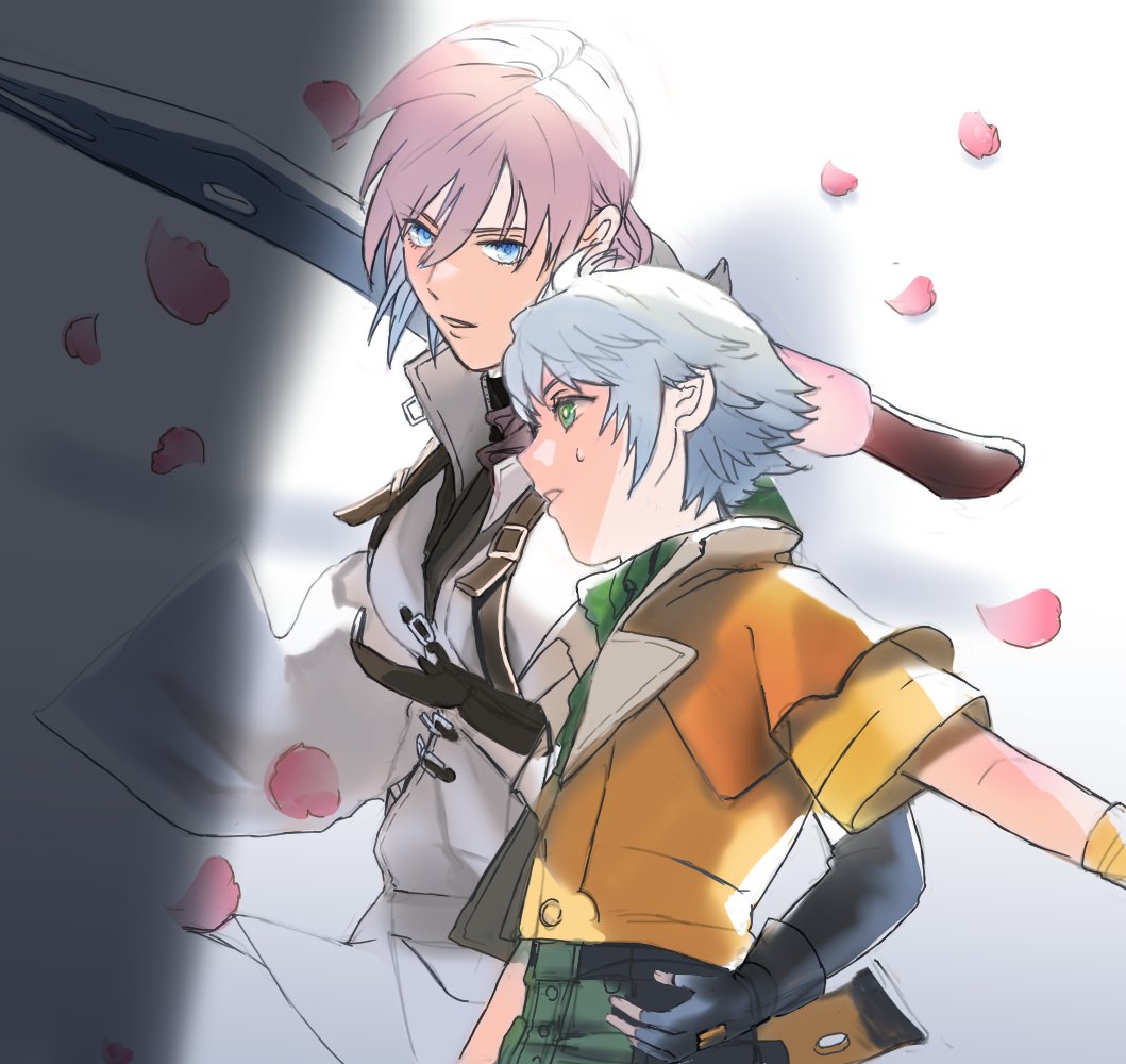 sabotender009's tweet image. 「振り返るな　私はお前のバックアップだ」
ライトニングとホープくん
#FF13 #fanart #lightning