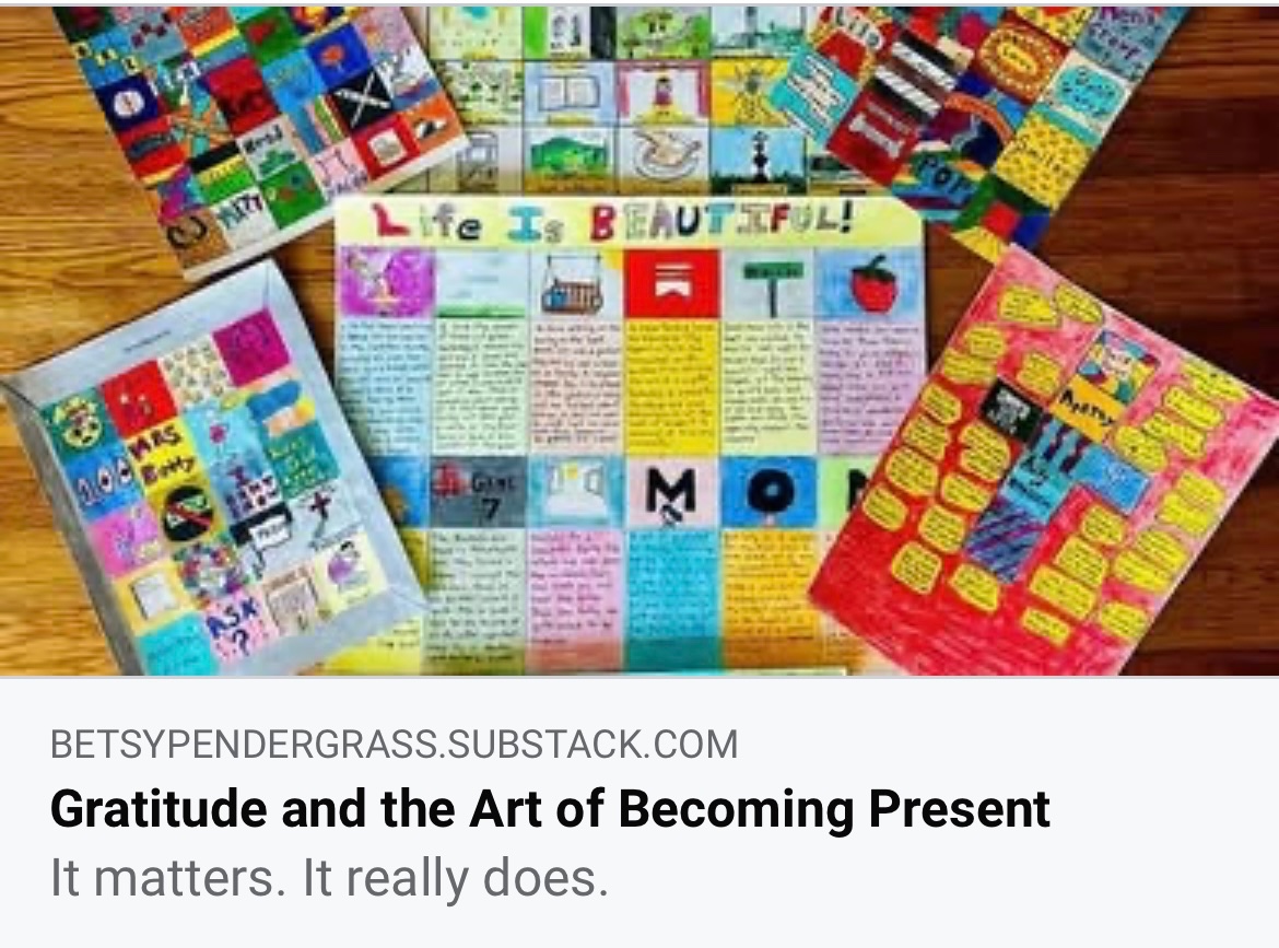 The best part of sharing my gratitude journey has been connecting with other writers.

This week, my friend Betsy allowed me to share my journey.

It was fun to reflect.

God is good!

(link in comments)