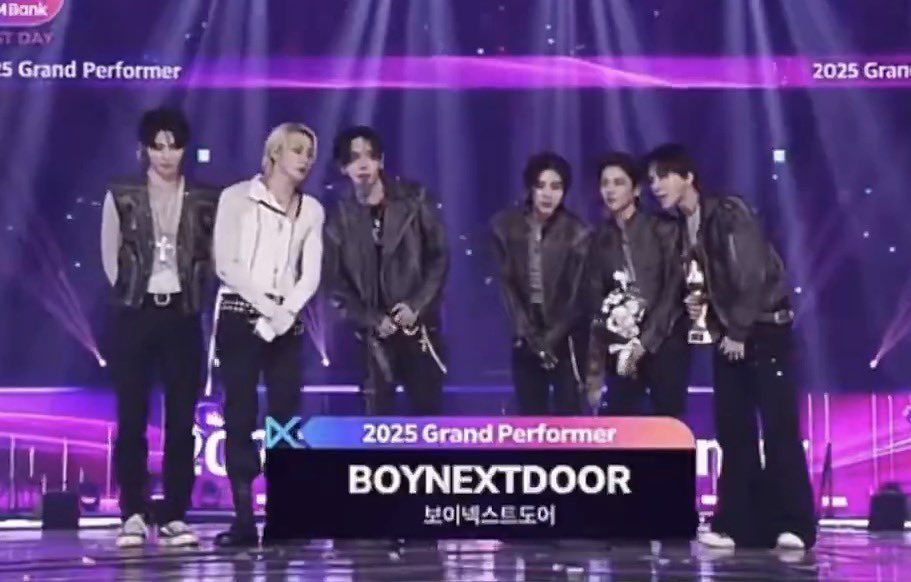 hyukkeiz's tweet photo. boynextdoor winning best performance in mma and mama last year and now getting the grand performance award no one is doing it like them https://t.co/Ujdsvd8Cgu