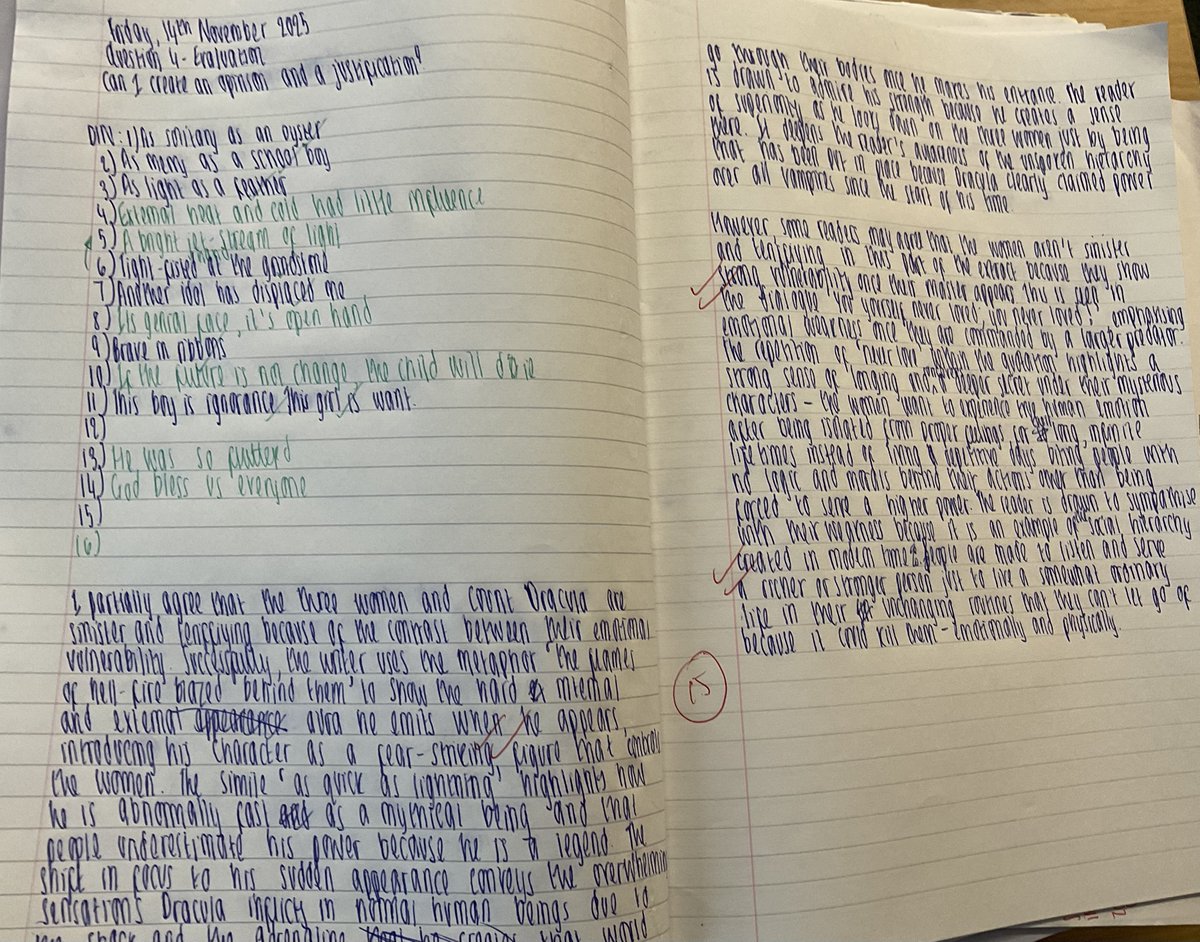 JohnWillmottSch's tweet image. Year 10 English students working hard on annotating the text for Question 4 language #annotation #aqaenglishlanguage
