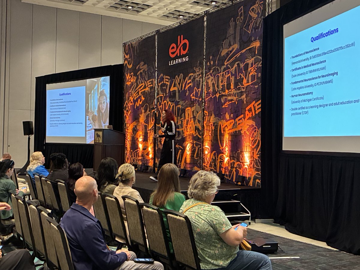 ELBlearning's tweet image. And that’s a wrap on DevLearn 2025! 💿✨ A huge thank-you to everyone who stopped by the ELB Learning Experience Room, our incredible speakers who brought the heat all week, and the amazing attendees who filled every session with energy and curiosity!! #DevLearn #DevLearn2025
