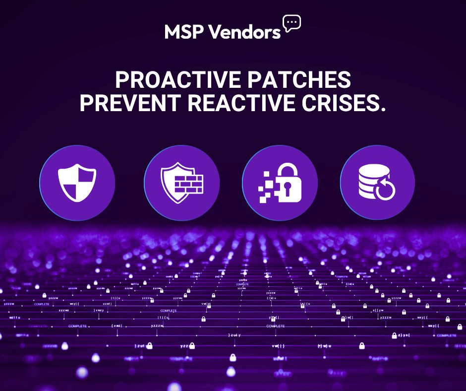 MSPVendorsApp's tweet image. Waiting for a breach to act is costly. MSPs who patch systems proactively stop threats before they start, saving time, money, and client trust.

#MSPVendors #MSPTips #Cybersecurity #PatchManagement #ManagedServices #ProactiveIT