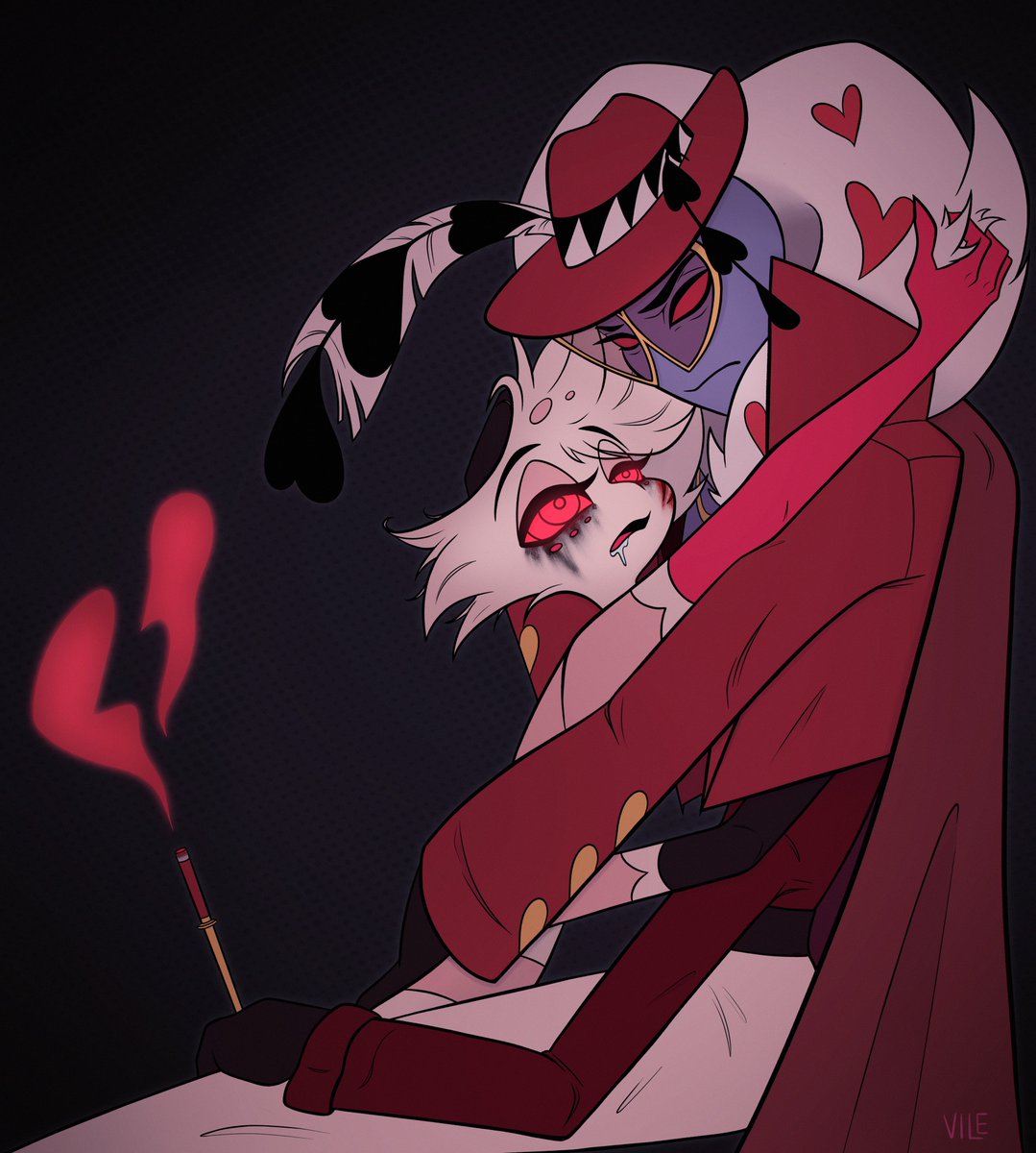 the aftermath 💔 #valangel #angeldust #valentino #hazbinhotel