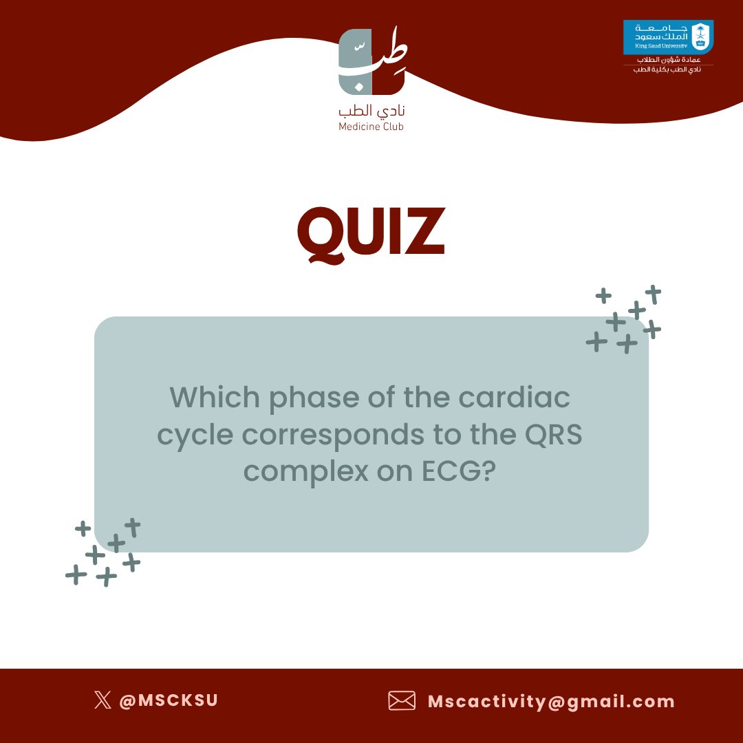 It’s Friday Quiz day! 🩺
Vote in the poll below and check back tomorrow for the answer. 

#MSCKSU