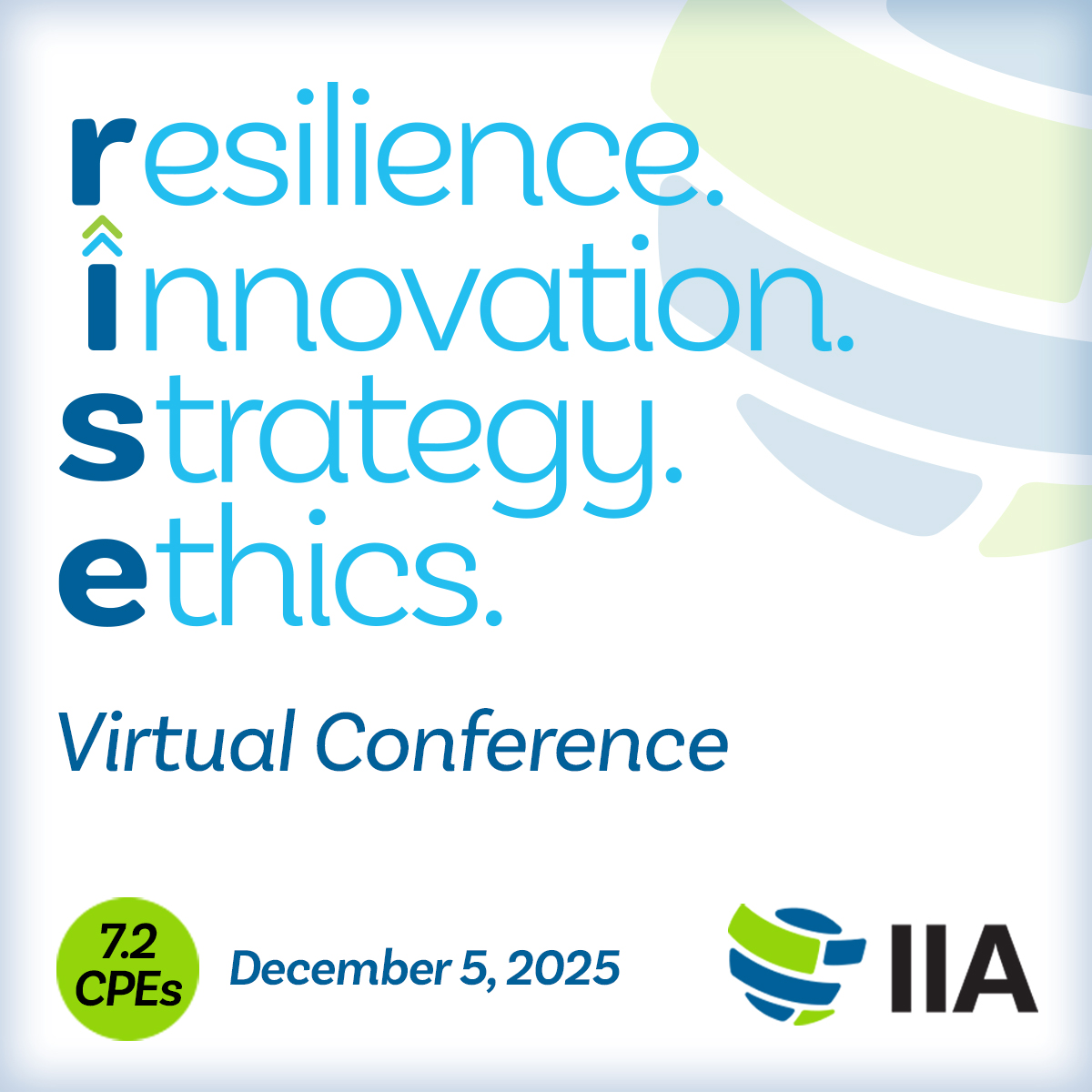 Join us for the 2025 RISE Virtual Conference — a high-impact, one-day online experience for internal audit leaders, CAEs, and heads of audit functions.

Special Pricing with Referral Codes:
Members: Use code R25_SA
Non-members: Use code R25_SANM
at checkout for localised rates.
