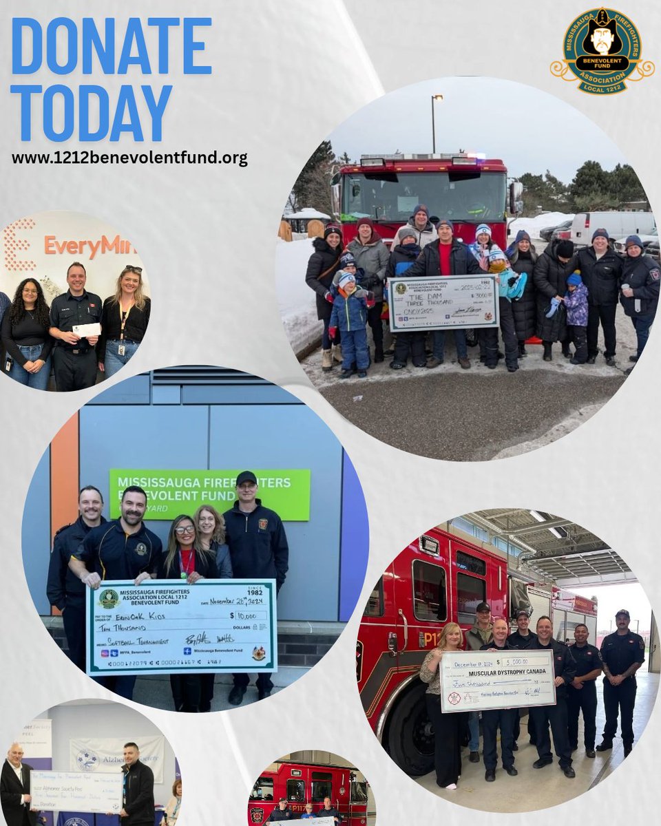 MFFA_Benevolent's tweet photo. Help us help others and donate today!

Since 1982, the Mississauga Fire Fighters Benevolent Fund has raised $3M+ for local charities. 

Great news! We are now offering recurring donations — set it &amp; forget it!  

Check it out at: https://t.co/177TQkDAQr https://t.co/oup6oc6sou
