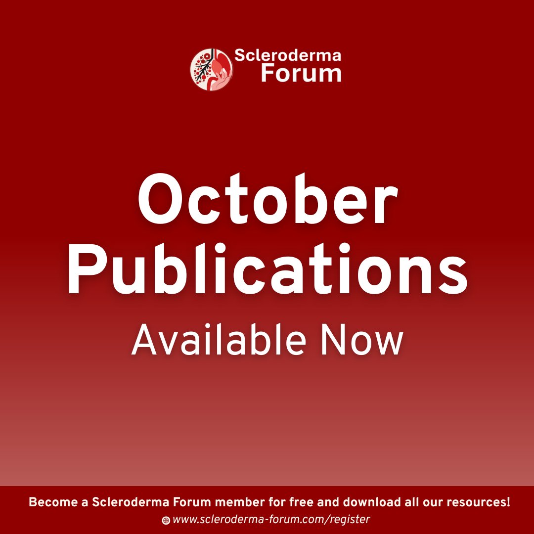 ScleroForum's tweet image. Our latest #scleroderma slide deck and literature highlights are now available on the #SclerodermaForum! 

Stay up to date with the newest research and clinical insights. Access them for free today: 🔗ow.ly/lVvn50XrEVV