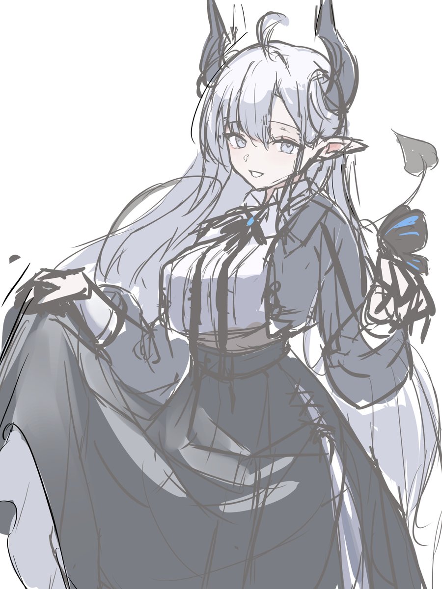 テアちゃんラフ #Nekojira