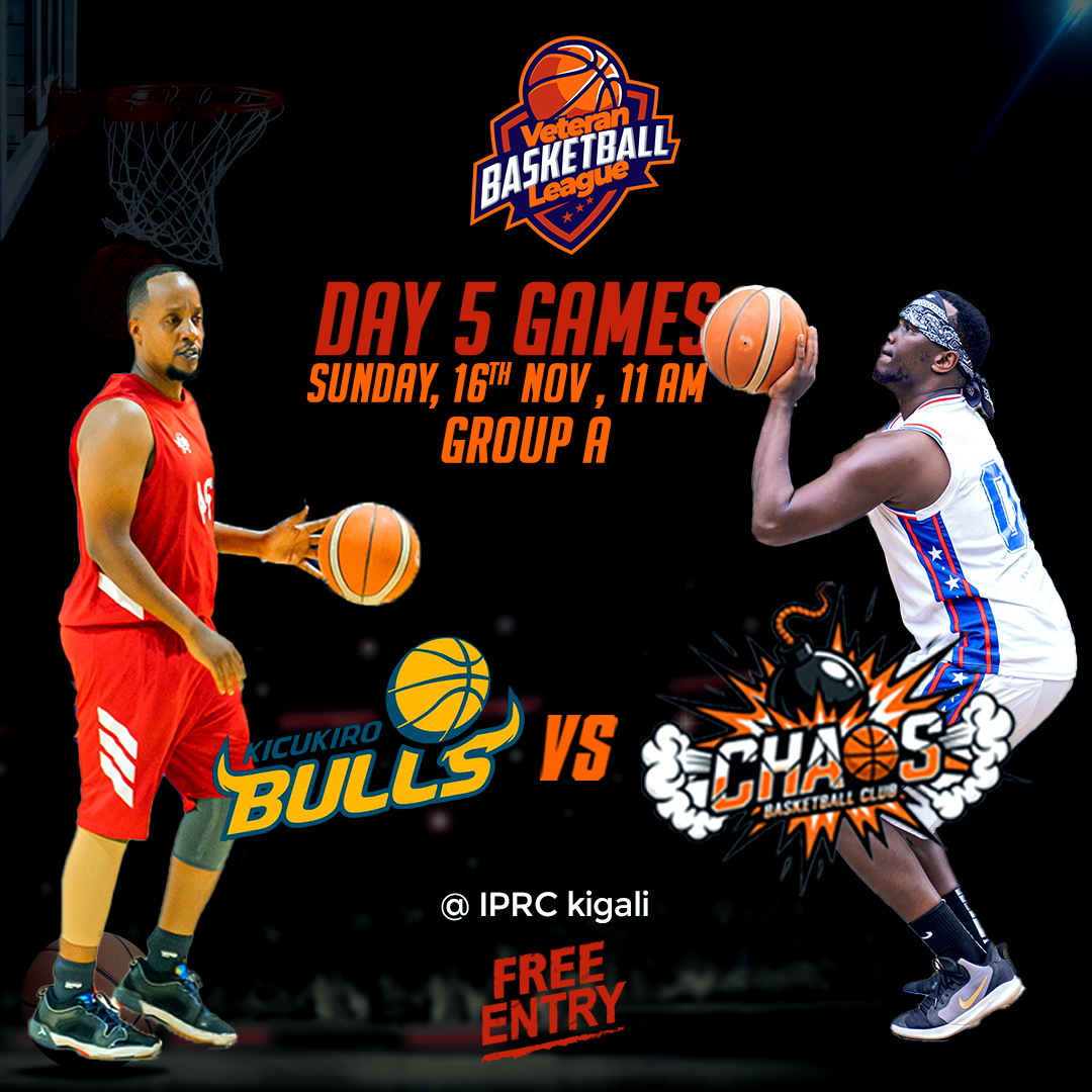 Rwanda_Vbl's tweet photo. 🏀 VBL Day 5 – Sunday, Nov 16, 2025 | 11:00 AM
Kagoma 🆚 Imitali @ Nyamata
Gikondo Lions 🆚 Green Stars @ Gikondo
Crest Legends 🆚 SOS Family @ Green Park/Gahanga
K. Bulls 🆚 Chaos @ IPRC Kigali

🔥 Big matchups this weekend! Don’t miss the action.
#VBL2025 #BasketballRwanda https://t.co/Wd7z95VvIN