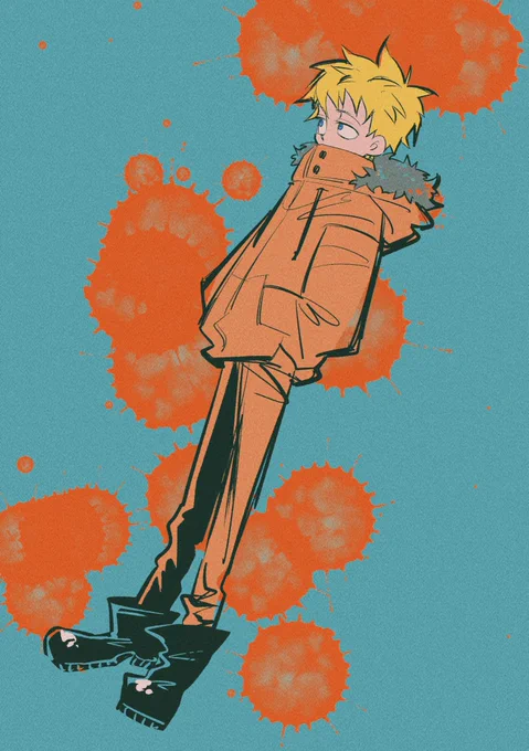 昔描いたサウスパークのFA 一応カートマン推しです