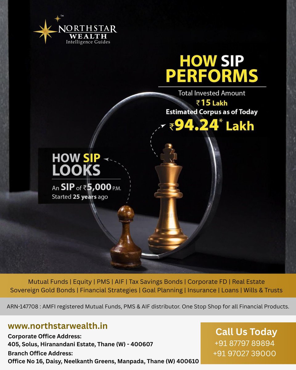 NorthStarInvst's tweet image. Spending is limitless, but time is your greatest asset in investing. Start early and let compounding do the heavy lifting. The motivation is in the growth!

#powerofcompounding #earlyinvestment #financialliteracy #sip #investingforbeginners #wealthcreation #moneymanagement