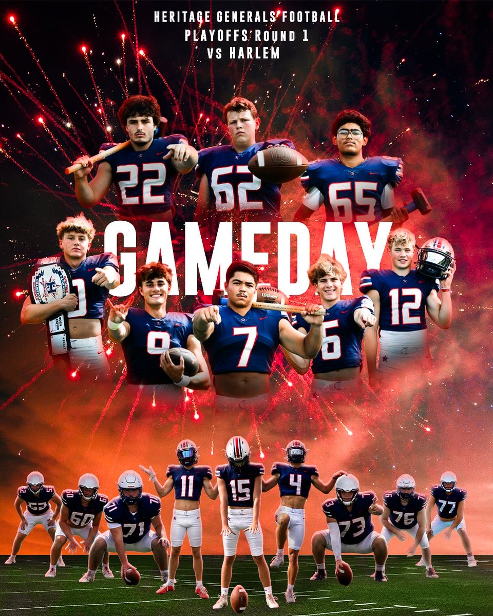 🏈  Round 1️⃣

🆚  Harlem High School 

📍  The Taj

⏰   7:30PM Kickoff 

🎟️ gofan.co/event/5278177?…