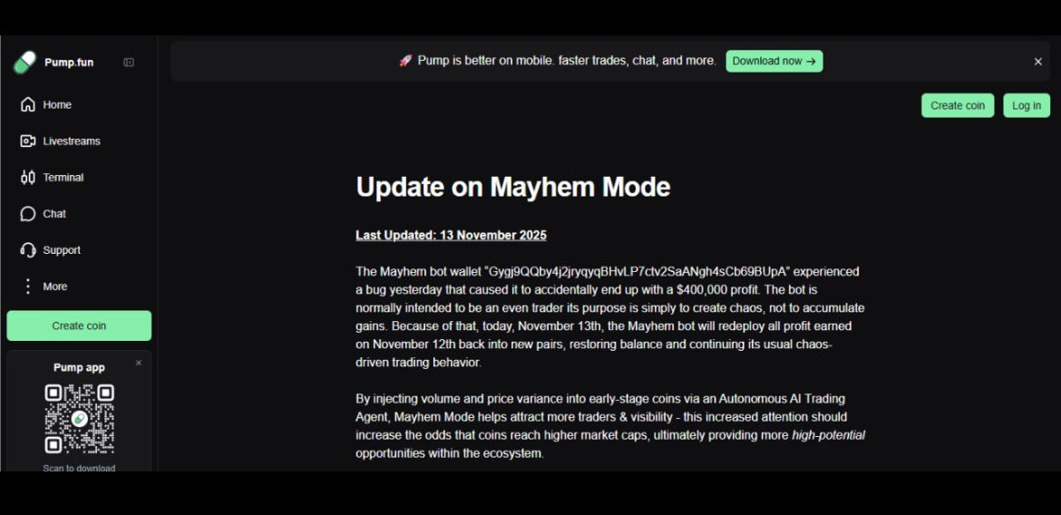 Nice ! #pumpfun #mayhemmode #memecoin #SOL