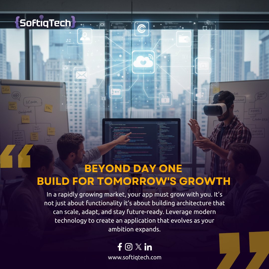 softiq_tech's tweet image. Great apps don’t just work they scale.

To grow fast, you need architecture that adapts, performs, and stays future ready.
At SoftiqTech, we build digital foundations built for long-term growth.

🔗softiqtech.com

#SoftiqTech #ScalableTech #AppDevelopment #FutureReady