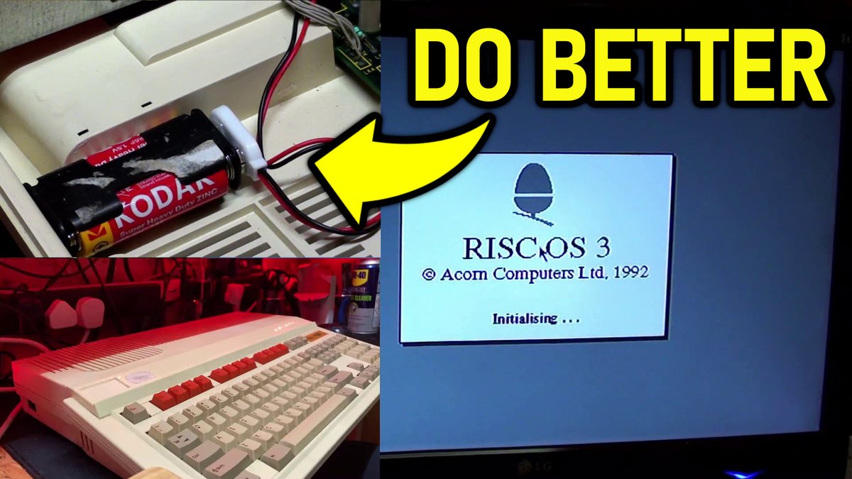 thetechnoshed's tweet image. Some years ago I aquired an Acorn A3000 Archimedes. They infamously have corroding battery problems, but I got there in time. Or did I? Let&apos;s see how that first cleanup looks now. youtu.be/47QYVYz4X7w