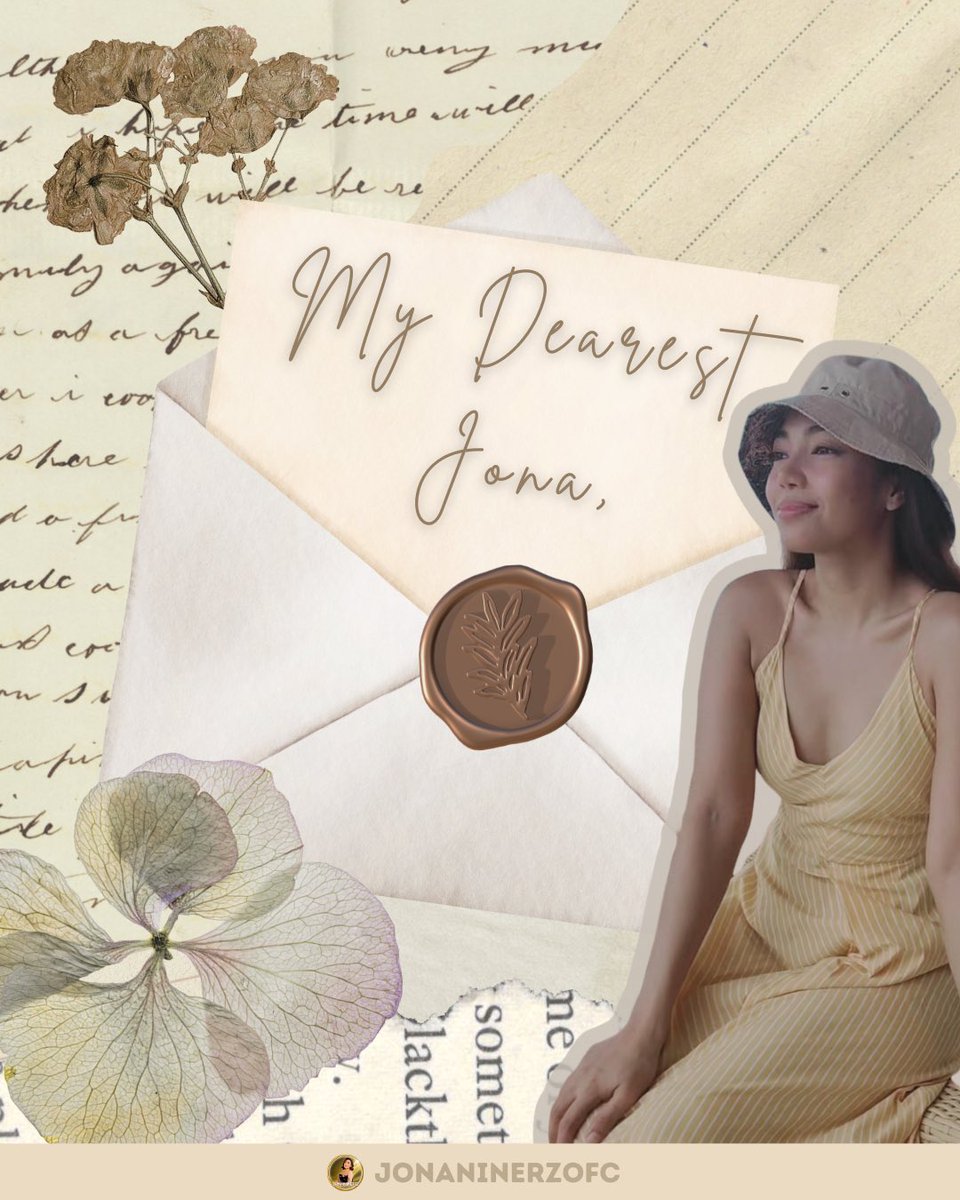 JONANINERZOFC's tweet photo. Our Dearest @MsJ0NA,

Today, we send you letters filled with love, hope, and endless gratitude. Each word is a reflection of how your voice has touched our hearts and how your story gave us courage. You’ve shown us what it means to stay strong in silence, to rise with grace after every fall, and to never let fear dim our light. 🌟 

Let’s shower Jona with all the love she deserves by sending her your letters! Write her your love, your gratitude, your stories — and let’s make her day unforgettable! 

#MyDearestJona