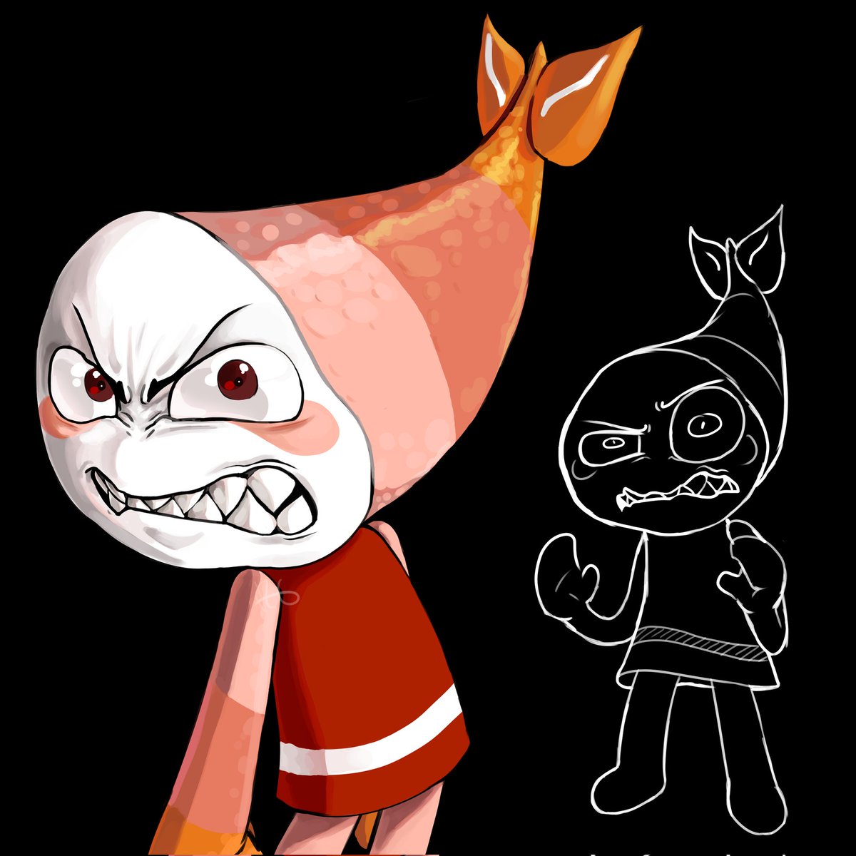 Shrimpo shade practice 💔