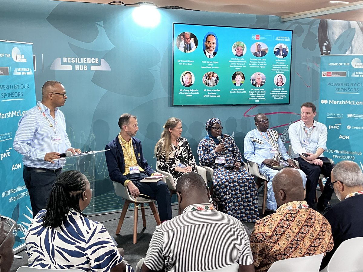 Our high level panel speakers - Follow online at cop-resilience-hub.org