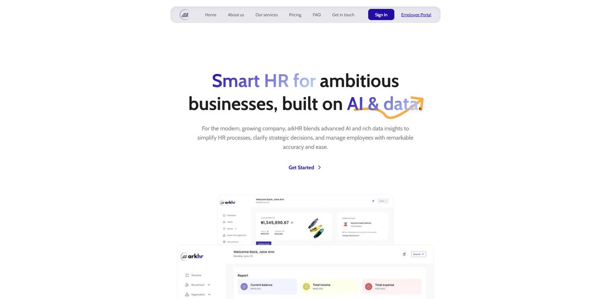 ifeoluwa_js's tweet image. I’ve been cooking something in the background for a while 👀

Today, I finally get to share it.

Meet ArkHR → myarkhr.com

A clean, simple HR tool with smart AI features for small &amp;amp; medium businesses.

More info soon ✨
