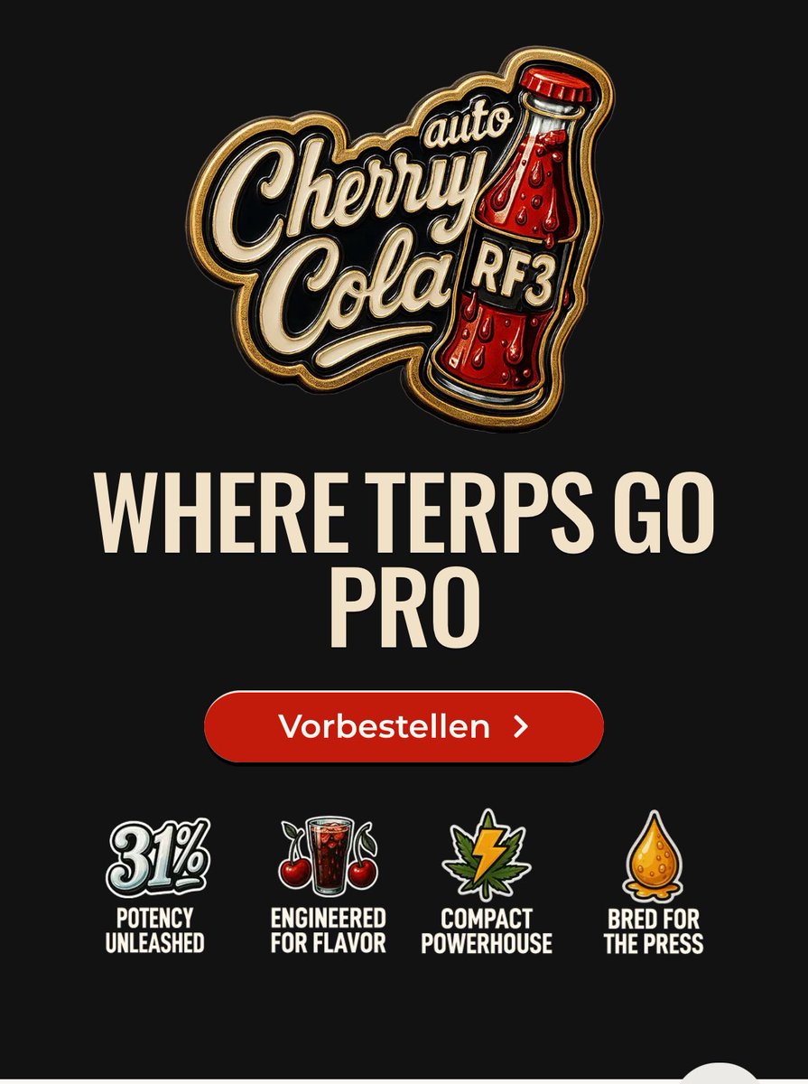 🚀 Neuer Strain Drop!
Die Cherry Cola – RF3 ist offiziell releast und ab sofort vorbestellbar! 🍒✨
Jetzt auf unserer Website entdecken!🔥

Nur für Erwachsene &amp; ausschließlich in Regionen, in denen der Erwerb gesetzlich erlaubt ist.
2fast4buds.com