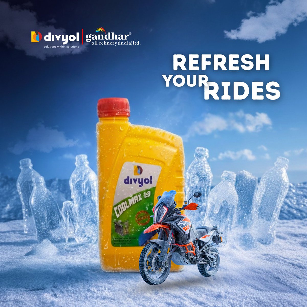 SarthakGandhar's tweet image. 🔥 “Jab winter ki thandi hawa engine ko challenge de… tab Divyol Coolmax 13 ban jata hai ride ka real hero! 
Contact Us - 9911584808

#divyol #coolmax13 #enginecoolant #winterready #smoothride