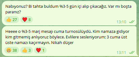 harbiyelis's tweet photo. Telegramda sadece etkileşim veren 20-30 kişi ile bir grup kurmayı düşünüyordum ama iki gündür goy goy yaptıkça zaten 60 kişi falan gitti gruptan. 

Azala azala büyüyoruz anlayacağınız :) https://t.co/sMsnKkR7PA
