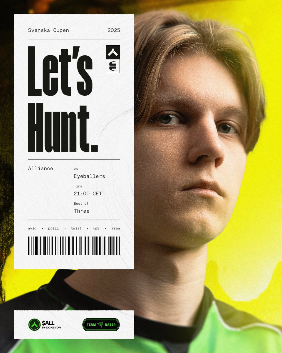 theAllianceGG's tweet image. The yearly tradition of facing @EYEBALLERS at Svenska Cupen continues tonight!

Don&apos;t miss the semifinals 21:00 CET! #LongLiveAlliance
