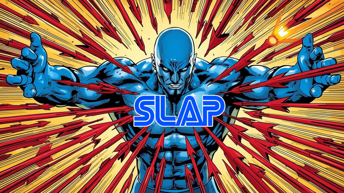 landscape_lola's tweet image. The entire market is being attacked by red candles but $SLAP is holding strong and deflecting them off!