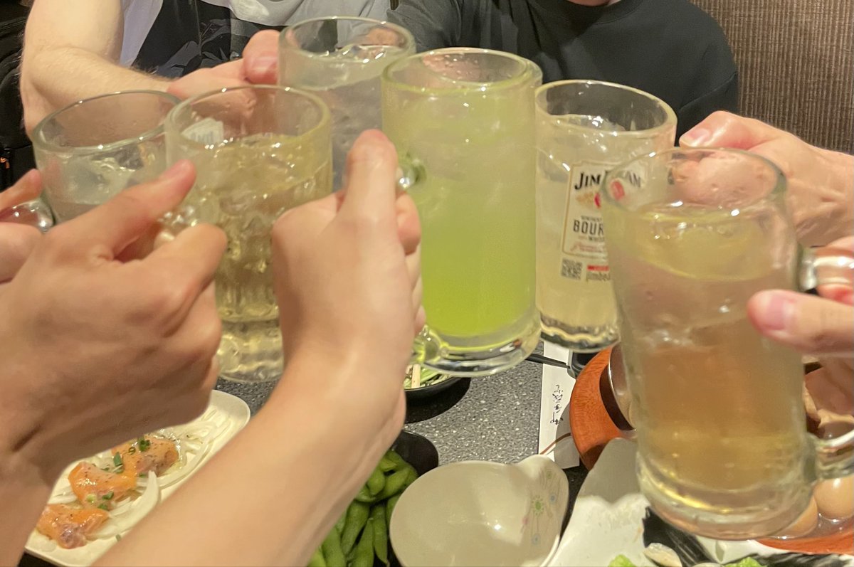 kirimura_key's tweet image. 国際交流飲みしてました