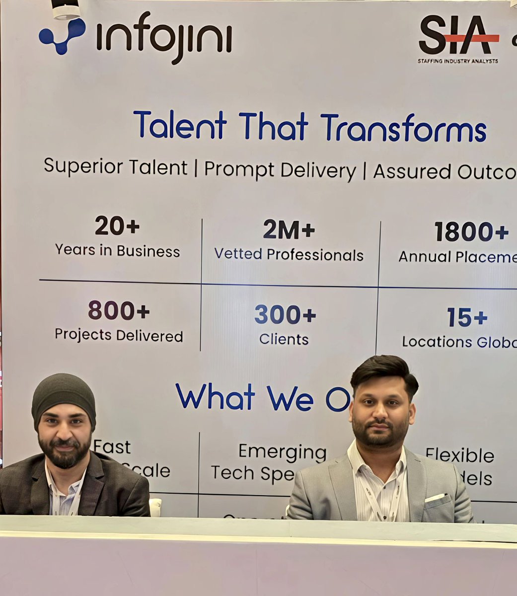 infojini_inc's tweet image. A glimpse from the GCC Leadership Conclave in Hyderabad.

Encouraging to see the strong focus on building smarter and scalable GCCs.

#GCCLeadershipConclave #GCCTransformation #DataAI #CloudModernization #LeadershipInsights #EnterpriseIntelligence #InfojiniEvents