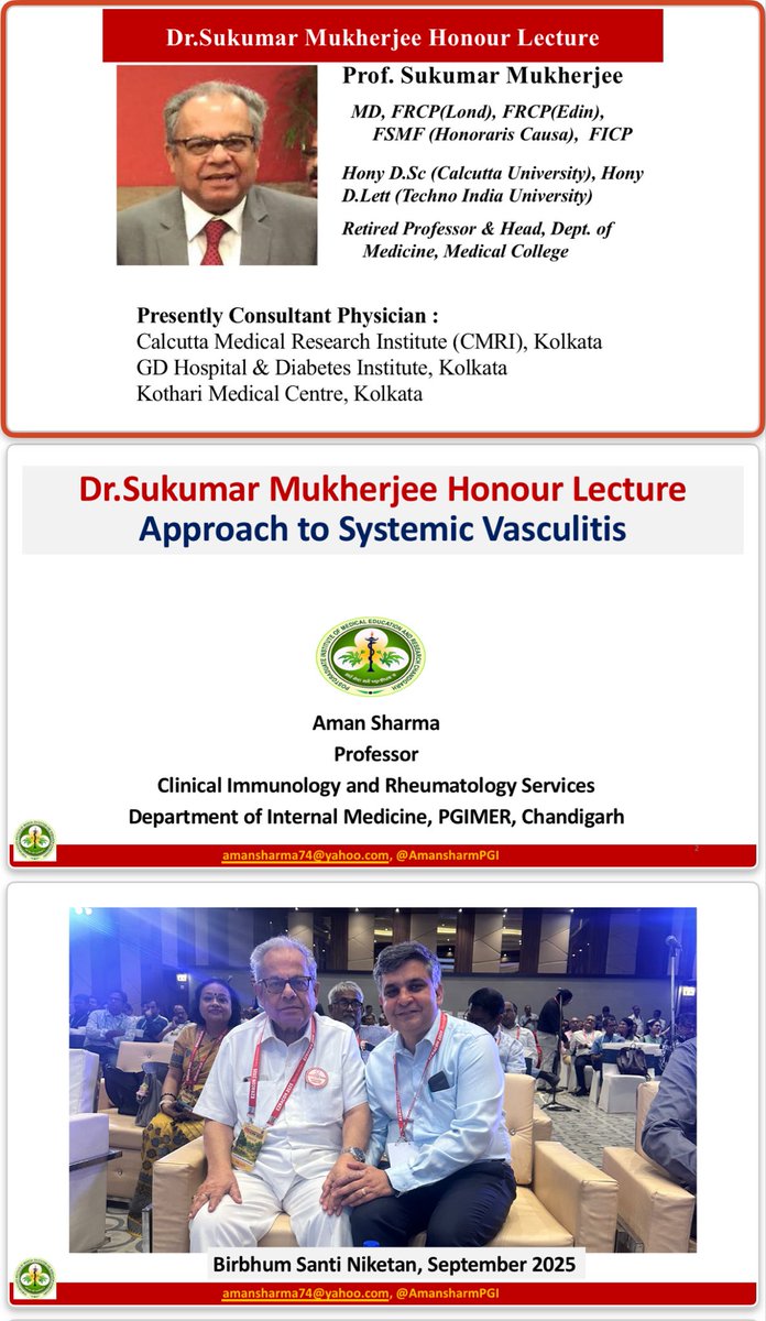 Amansharmapgi's tweet image. Had the privilege and honour of delivering the ‘Sukumar Mukherjee honour lecture’ during IACMCON2025 at GMCH Chandigarh.